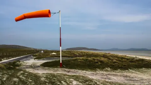 Barra Airport wind sock