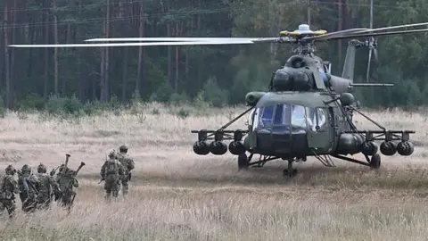 Getty Images Nato military exercise in Poland