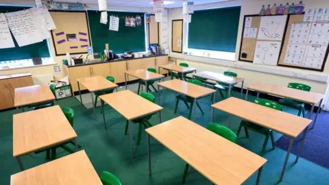 Getty Images An empty classroom