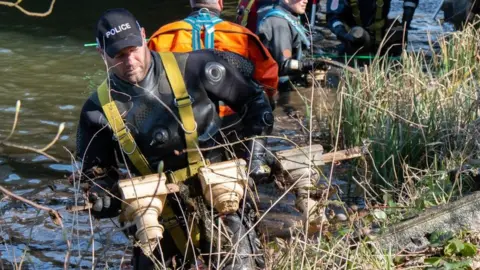 National trust Diver pulls out part of the bridge