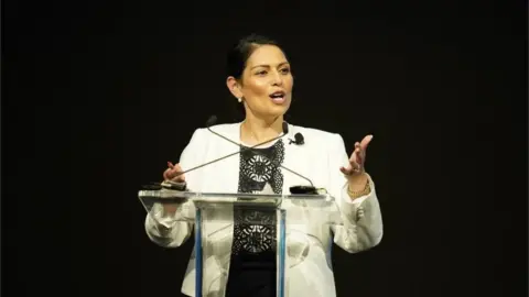 PA Media Priti Patel at the Police Federation's annual conference on Tuesday 17 May