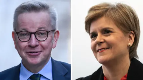 Getty/PA Michael Gove and Nicola Sturgeon