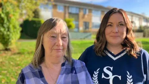 BBC Jean Iles (left) and daughter Claire