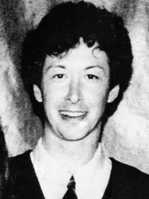 PA Media Brian Mackinnon as a school pupil