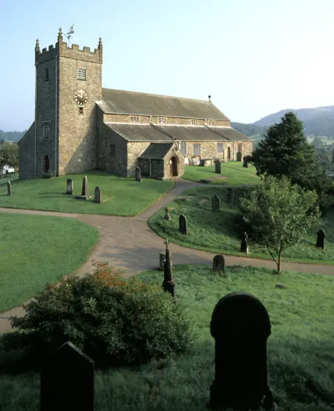 Alamy Hawkshead churchyard