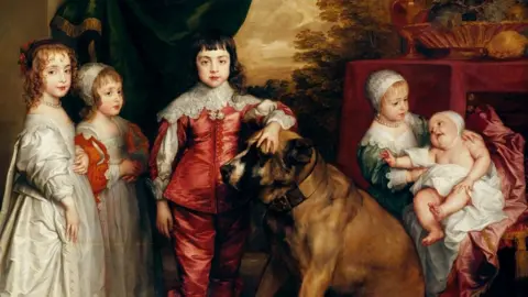 Royal Collection Trust/Her Majesty Queen Elizabeth Sir Anthony Van Dyk, The five eldest children of Charles I 1637