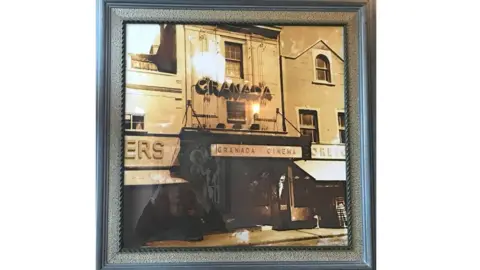 The Granada shut in 1961 Framed photos of the Granada Cinema