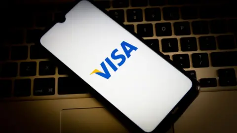 Getty Images visa on a computer