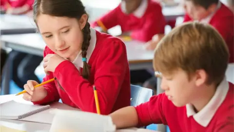 Getty Images two children at school