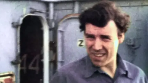 Joe Ousalice during his time serving with the Royal Navy