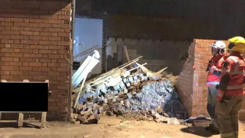 West Midlands Ambulance Service HART No one was injured in the incident on Mount Pleasant Road in Redditch