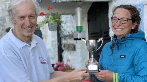 Sadie Davies Trophy being presented to Sadie Davies