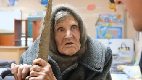 98-year-old Lidiia Lomikovska