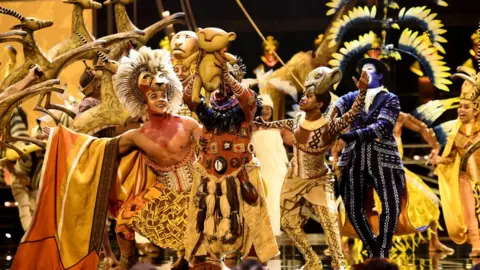 Getty Images Live stage performance of Lion King