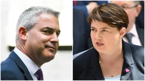 Getty Stephen Barclay and Ruth Davidson