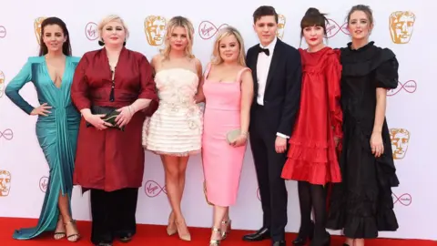 Getty Images Derry Girls cast at the 2019 BAFTA Awards