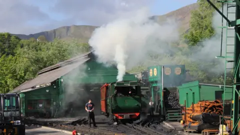 John Buckthought Snowdon Mountain Railway in Llanberis