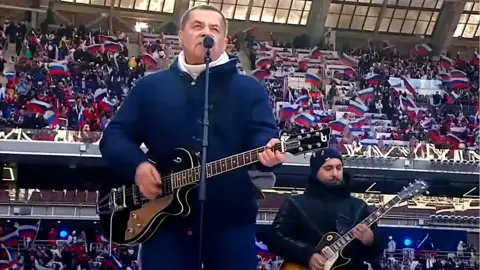 Russian TV Nikolai Rastorguyev's band Lyube has appeared on the same stage as the president and is known as his favourite band