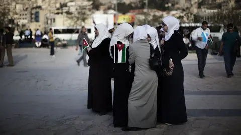 AFP Women at a demonstration in Amman (file photo)