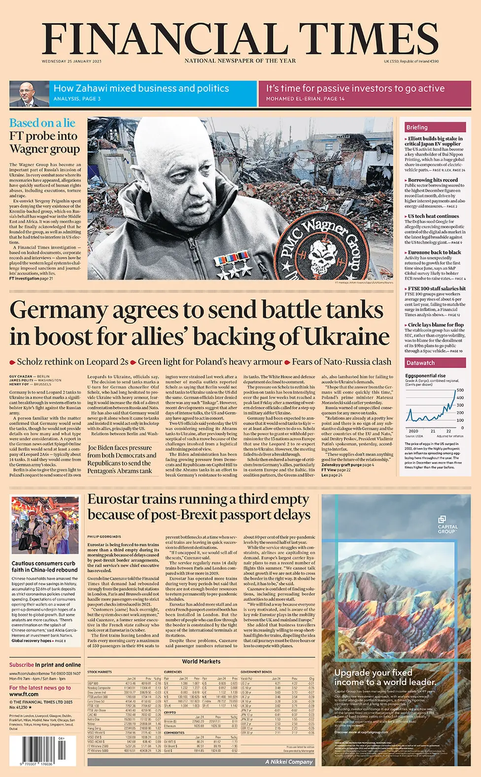 Berlin To Send Tanks And Hunt Rules Out Tax Cuts