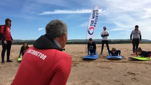 Surf therapy on Belhaven beach