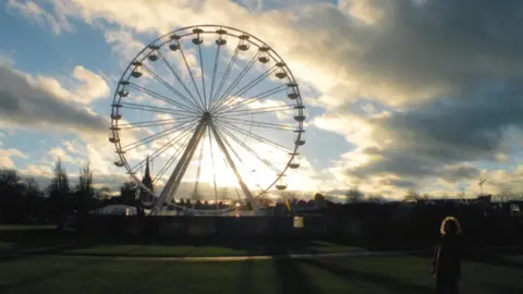Keith Edkins/Geograph Big wheel and North Pole event