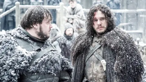 Sky Atlantic Kit Harington playing Jon Snow in Game of Thrones