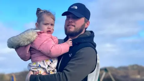 University Hospital Southampton River Granger with her dad Ryan