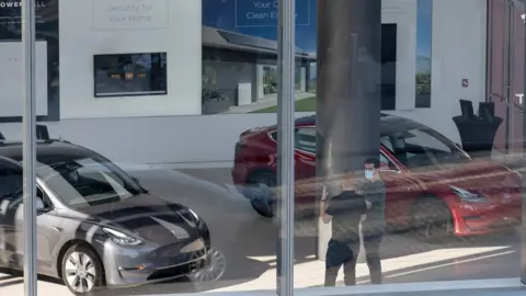 Getty Images Tesla dealership in NY