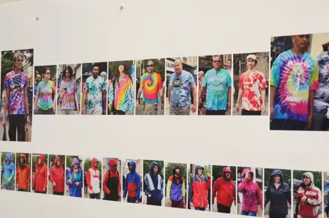 Hans Eijkelboom Men wearing rainbow tops or raincoats