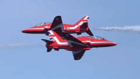 PA Media Red Arrows jets