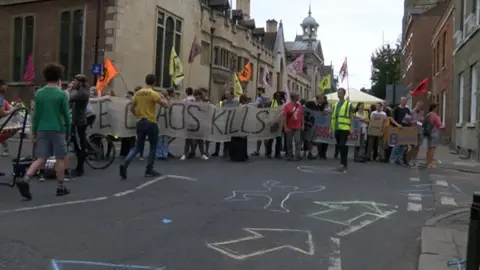 BBC Protestors in Cambridge