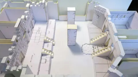 BBC Paper model of the Aztec zone