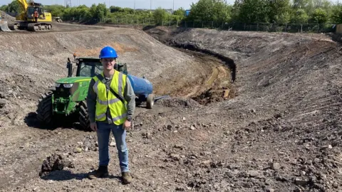 Staffordshire Wildlife Trust Richard Guy at the site