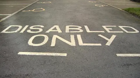 Disabled parking bay