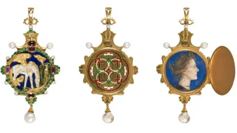 The Fitzwilliam Museum, Cambridge Charles Ricketts' hinged enamelled gold pendant for Katherine Bradley and Edith Cooper