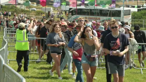 Festival goers