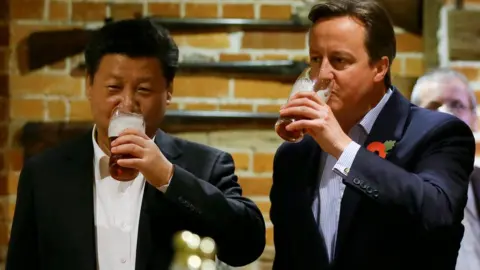 Getty Images Chinese President Xi Jinping on a state visit to the UK in 2015