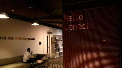 Universal library work space with illuminating word board