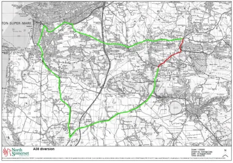 North Somerset Council A38 diversion