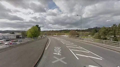 Google Maps The A4048 by Sainsbury's in Pontllanfraith