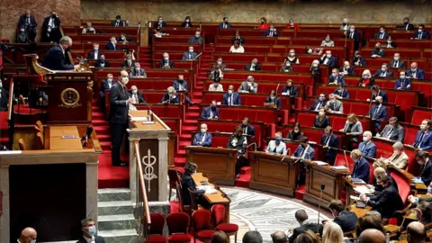 Reuters Jean Castex attends a debate with members of the French National Assembly at the parliament in Paris, October 29, 2020
