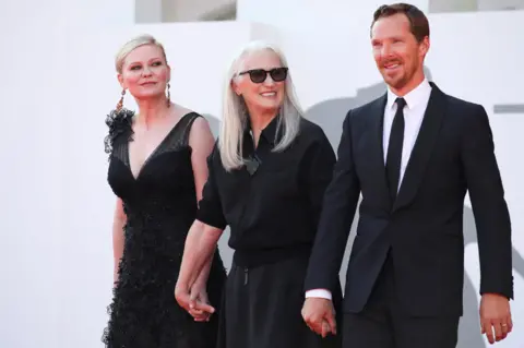 Reuters Kirsten Dunst, Jane Campion and Benedict Cumberbatch were on the red carpet on Thursday