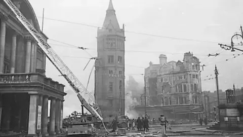 Hull History Centre Bomb damage in Hull City Centre