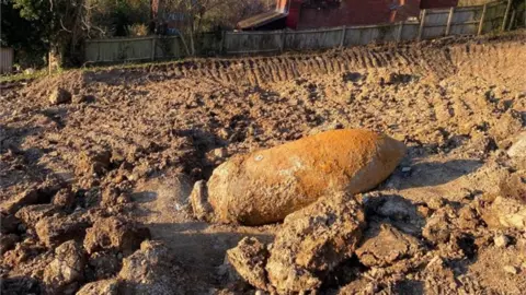 Ministry of Defence/PA Wire Exeter bomb. Pic: Devon and Cornwall Police