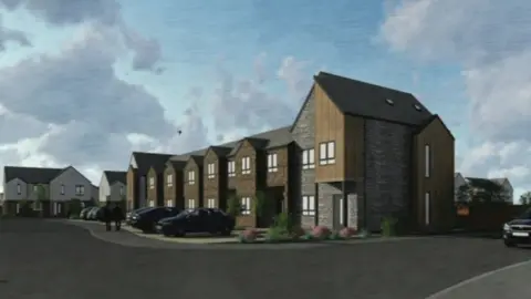 Clwyd Alyn Housing Artist impression of the site