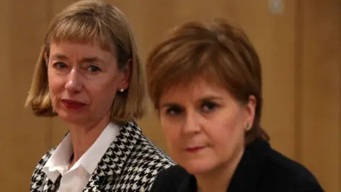 Getty Images Leslie Evans and Nicola Sturgeon