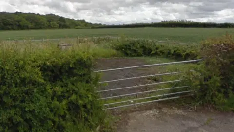 Google The site of the bunker in the village of Holford