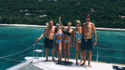 Tommy White The family before Hurricane Irma hit the British Virgin Islands