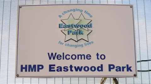 PA Media Eastwood Park Prison sign